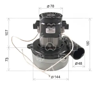 motor vysavače 1200 W/230 V, SKL, JACUZZI, tangenciální
